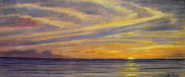 Sunset On Calm Water