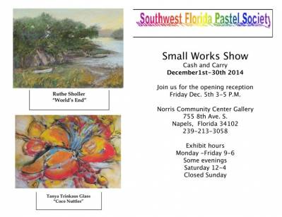 Small Works Show and Sale at the Norris Center - Dec 1 - Dec 31 2014 Napels, FL